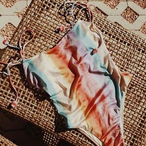 Gianni Bini x DANNIJO Paloma Ombre Tie Strap One Piece